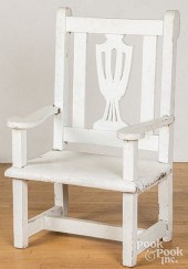 OVERSIZE PAINTED ARMCHAIR, EAR