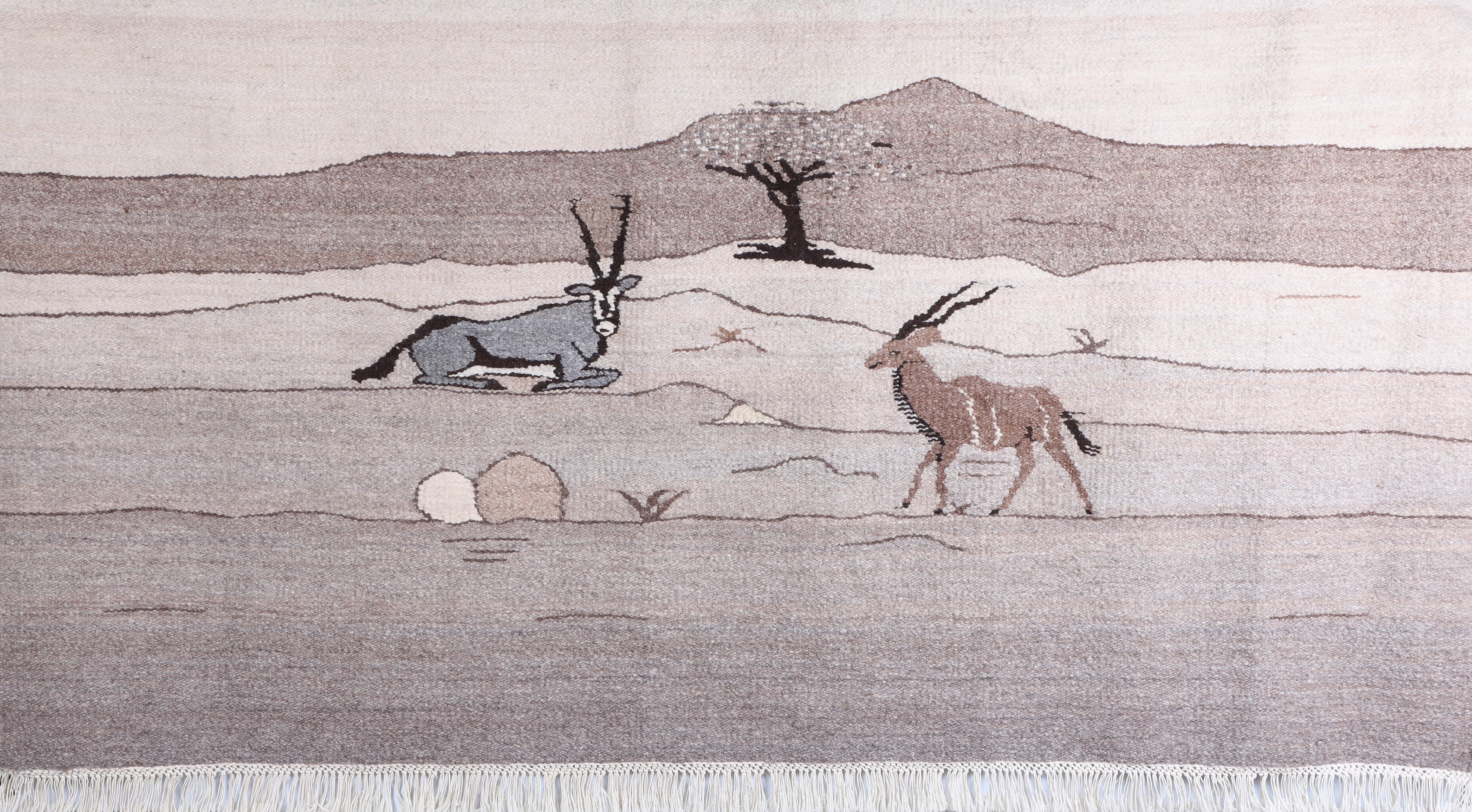 Oversized African themed woven wall