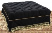 OVERSIZED BUTTON-TUFTED BLACK