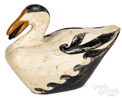 OVERSIZED CARVED AND PAINTED