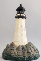 OVERSIZED CAST IRON LIGHTHOUSE