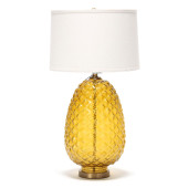 OVERSIZED GLASS PINEAPPLE TABL