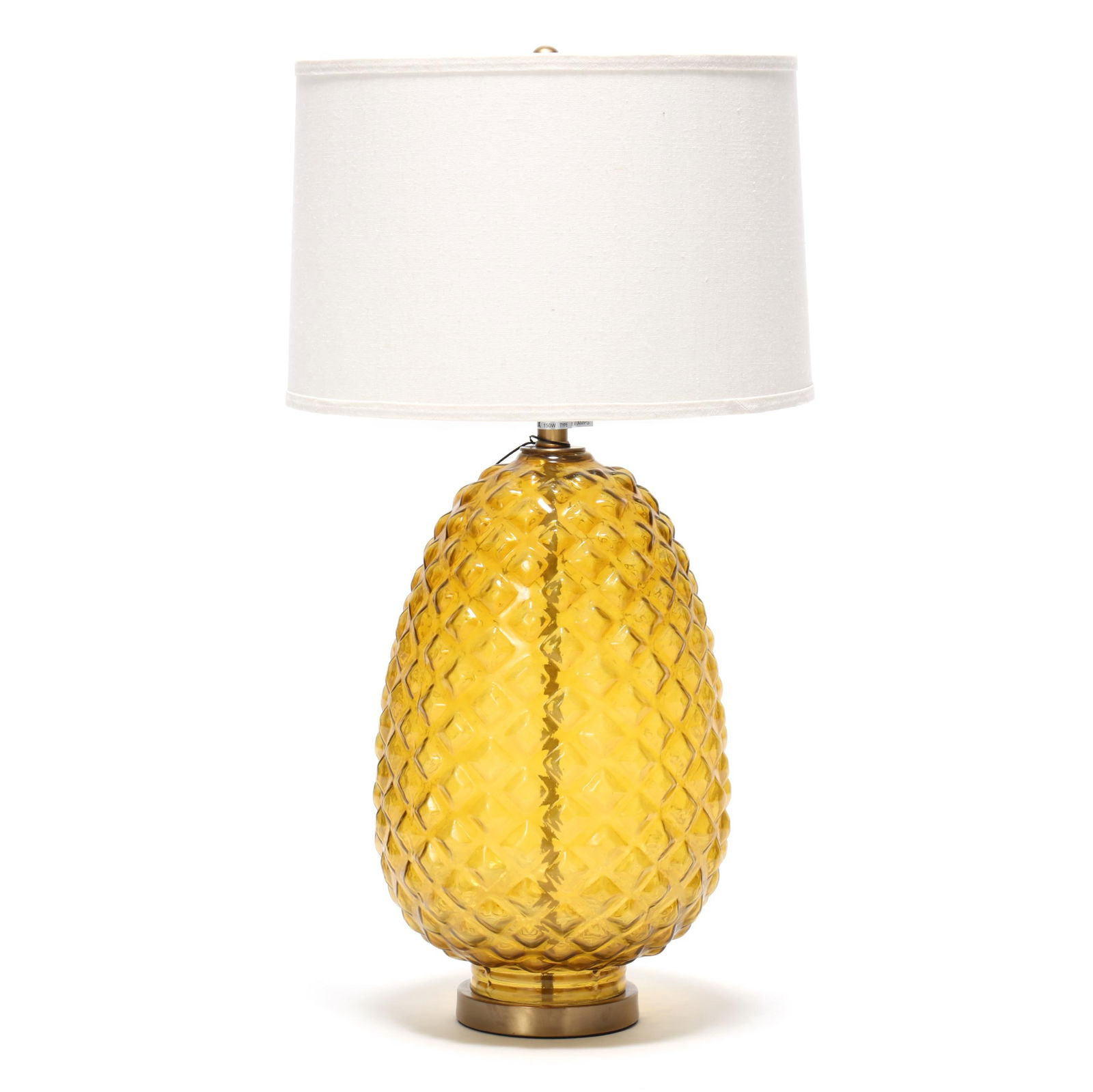 OVERSIZED GLASS PINEAPPLE TABLE