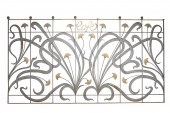 OVERSIZED IRON 'CAFE' GRILL W/