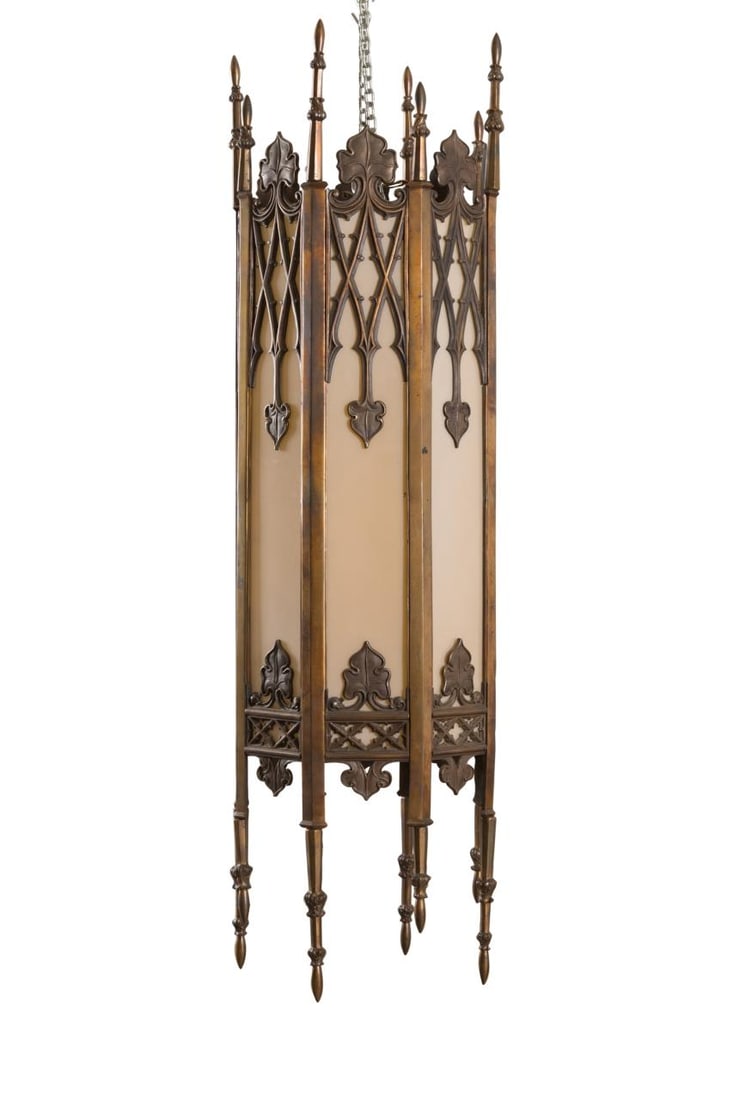 OVERSIZED NEOGOTHIC BRONZE CHURCH