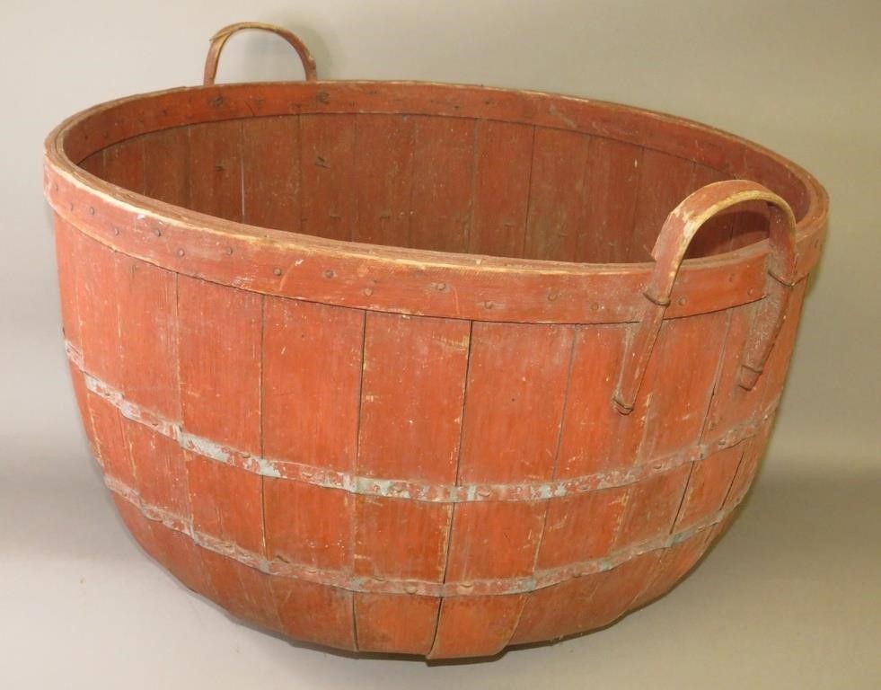 OVERSIZED RED PAINTED ROUND