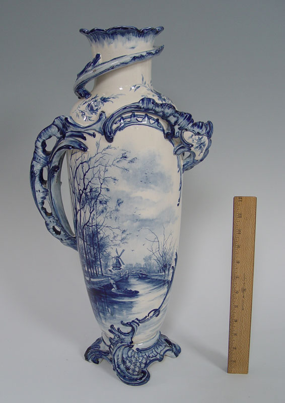 OVERSIZED ROYAL BONN BLUE DECORATED