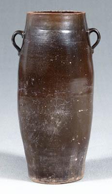Oversized stoneware jar, two