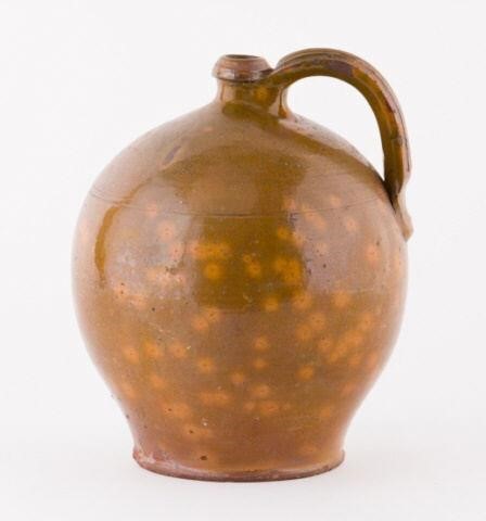 OVOID REDWARE JUG, ATWOOD, ONT.,