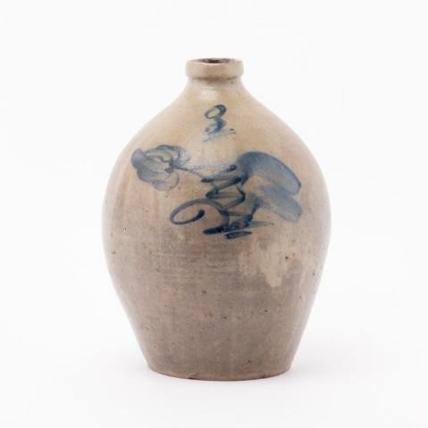 OVOID SHAPED THREE-GALLON STONEWARE