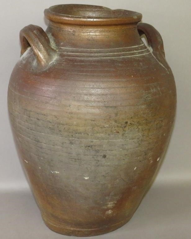OVOID STONEWARE JARca. 1855; salt