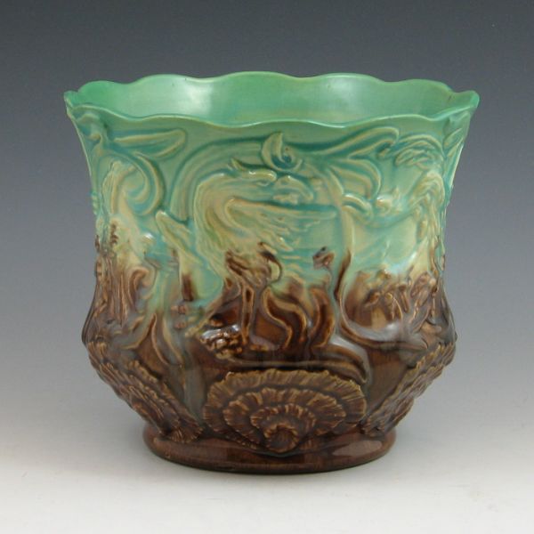 Owens blended glaze jardiniere with