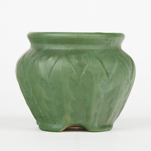 OWENS POTTERY OHIO MATTE GREEN