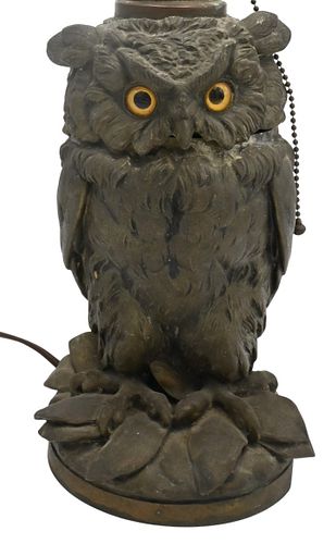 OWL LAMPOwl Lamp, having glass