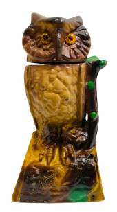OWL TURNS HEAD MECHANICAL BANK