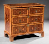 OYSTER VENEER CHEST OF DRAWERS