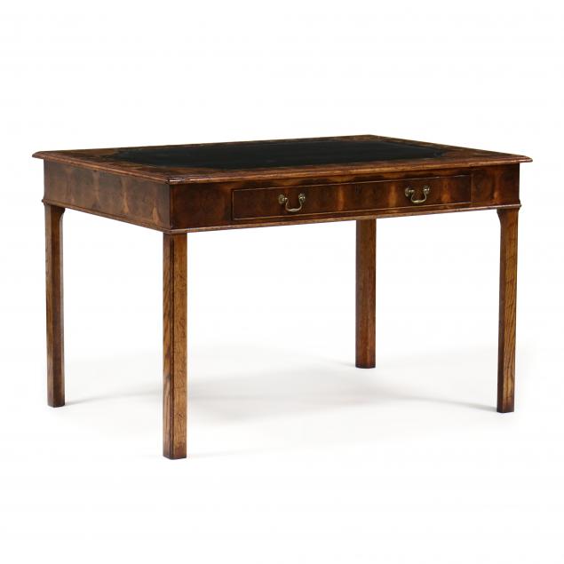 OYSTER VENEERED LEATHER TOP WRITING