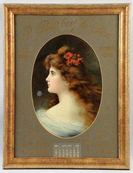 P. Barbey & Son Brewers Sign.  From