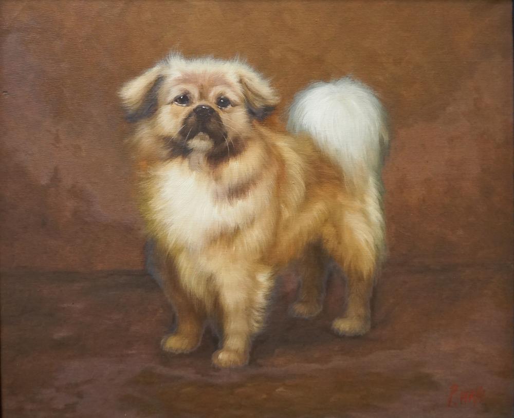 P. HAYS, PORTRAIT OF PEKINGESE DOG,