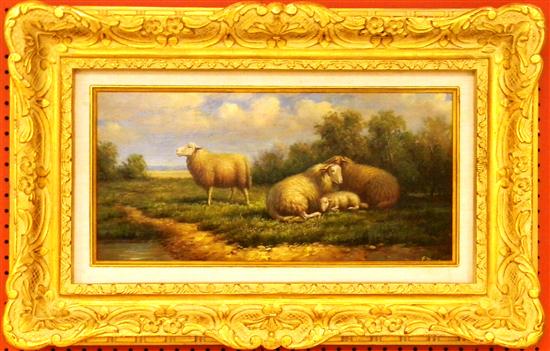 P. Manor (20th C.) oil on canvas 
