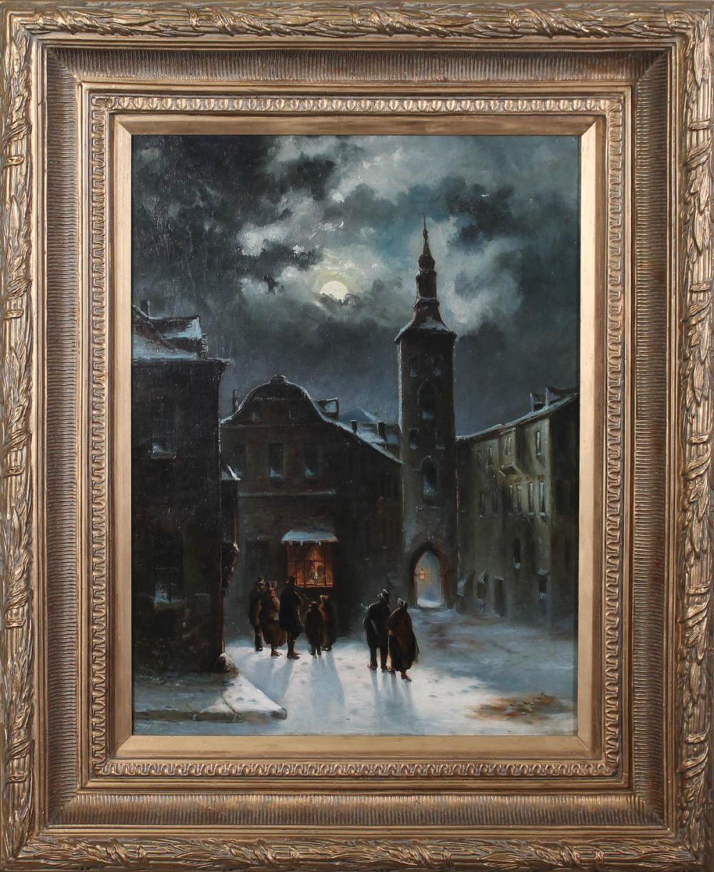 P. MANZONI OIL ON CANVASP.