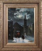 P. MANZONI OIL ON CANVASP. MAN