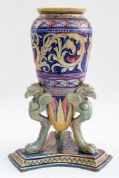P. RUBBOLI LUSTERWARE TRIPODAL
