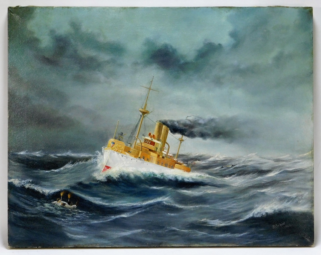 P. SCHIOT MARITIME NAVAL SEASCAPE
