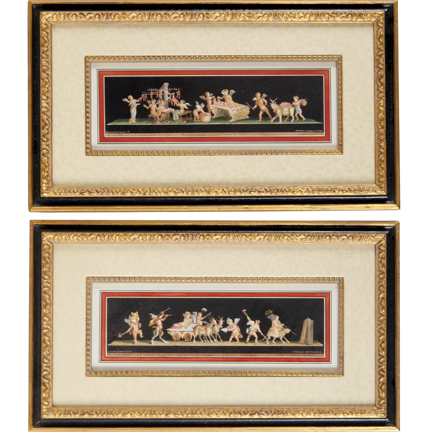 P. SCOGNAMIGLIO, PAIR GRAND TOUR