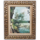 P. VAN DE POL (DUTCH) OIL ON C