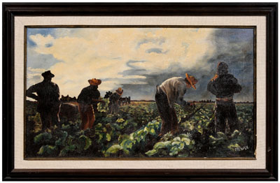 P. Vesper painting (American,