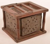 PA 19TH CENT. PUNCHED TIN FOOT