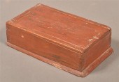 PA 19TH CENT. RED PAINTED SOFT