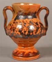 PA 19TH CENTURY MOTTLE GLAZED