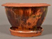 PA 19TH CENTURY MOTTLE GLAZED