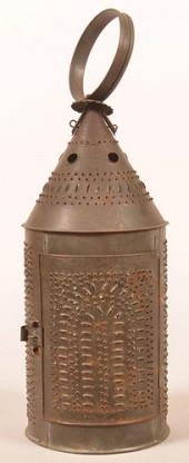 PA 19TH CENTURY PUNCHED TIN CA
