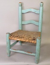 PA CHILD'S WALNUT LADDERBACK C