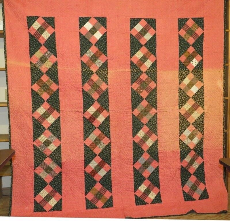 PA GREEN & RED CALICO FABRIC