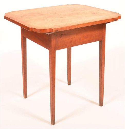 PA HEPPLEWHITE CHERRY PIN TOP