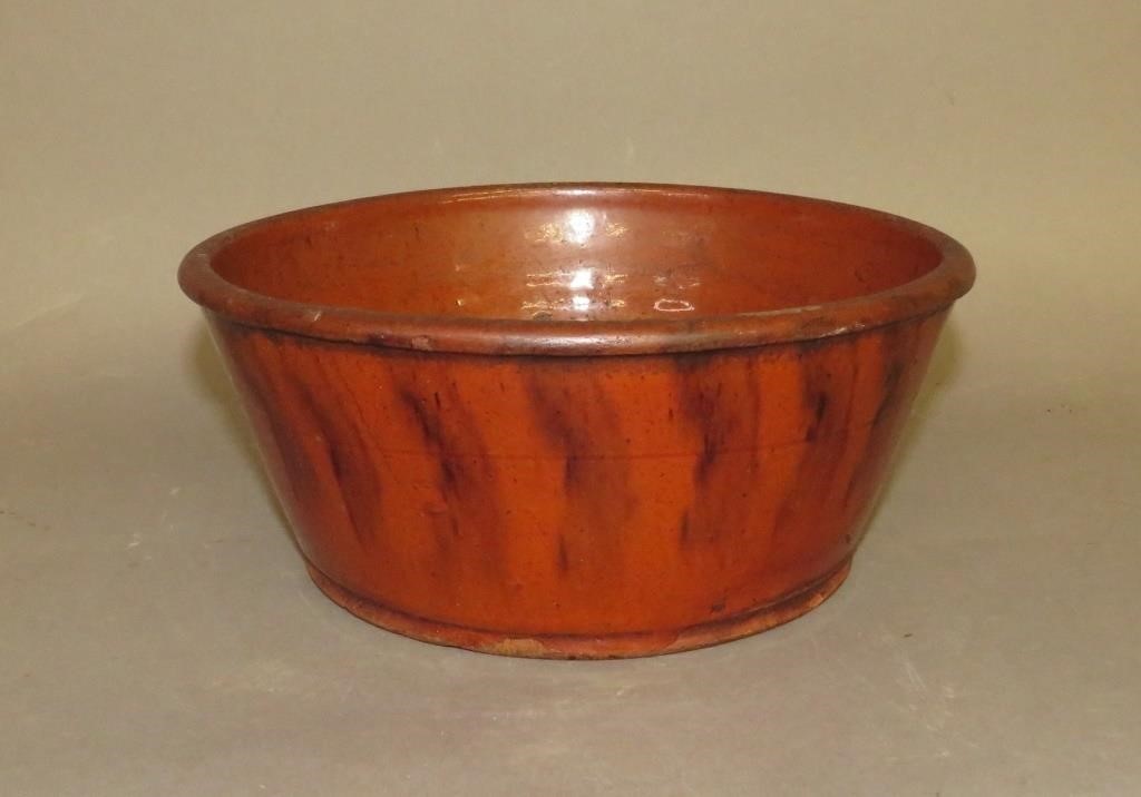 PA MANGANESE DECORATED REDWARE