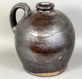 PA MANGANESE GLAZED REDWARE OV