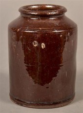PA MANGANESE GLAZED REDWARE ST