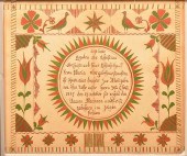 PA MIRROR IMAGE FRAKTUR BIRTH