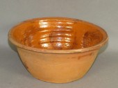PA REDWARE BOWL WITH BRUSHED M