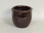 PA REDWARE JELLY JAR BY CHRIST