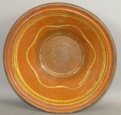 PA SLIPWARE BOWLca. 1865; PA s
