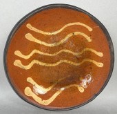 PA SLIPWARE PLATE CA. 1880; TH