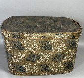 PA WALLPAPER COVERED LIDDED WO