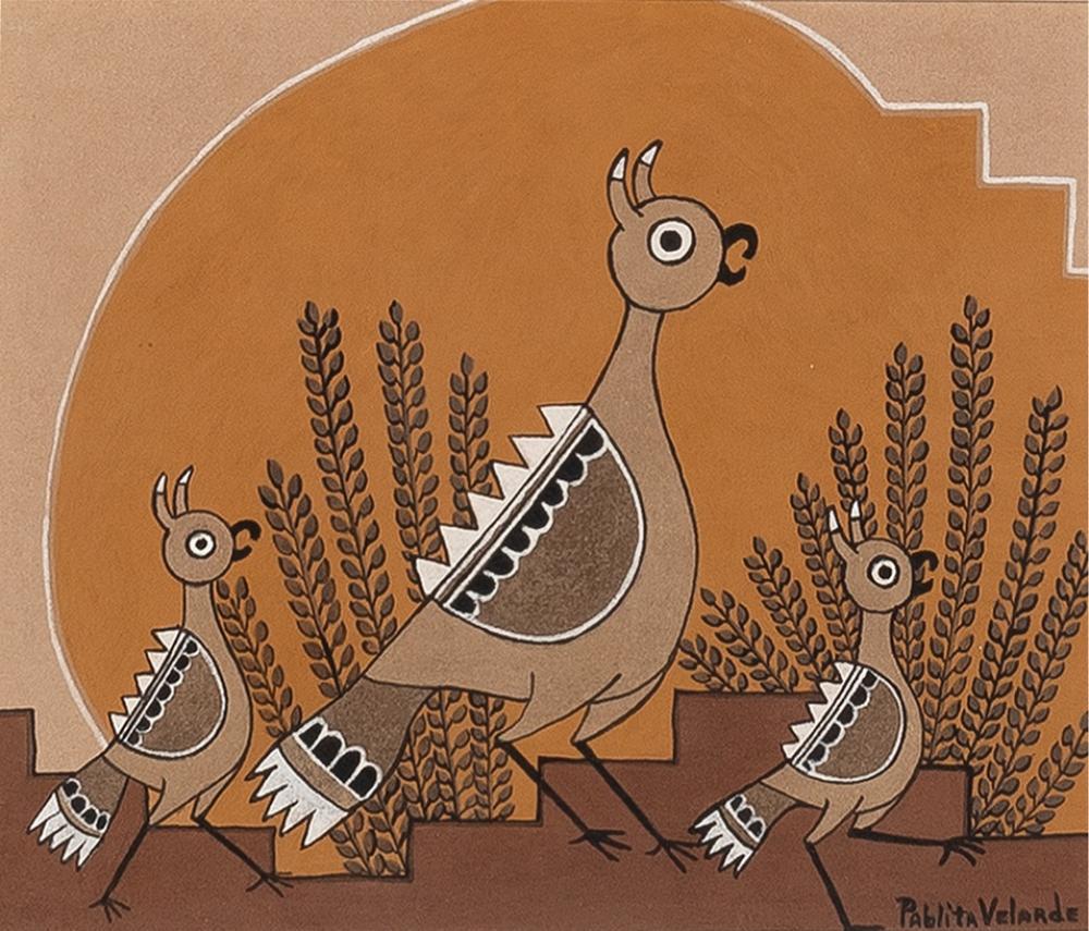 PABLITA VELARDE, THREE QUAIL,