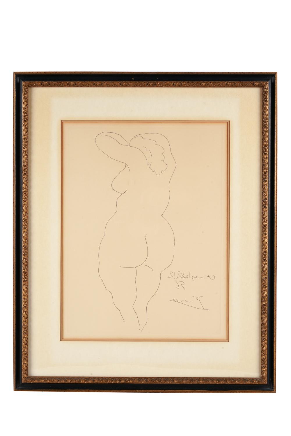 PABLO PICASSO (1881 - 1973): "NU DE